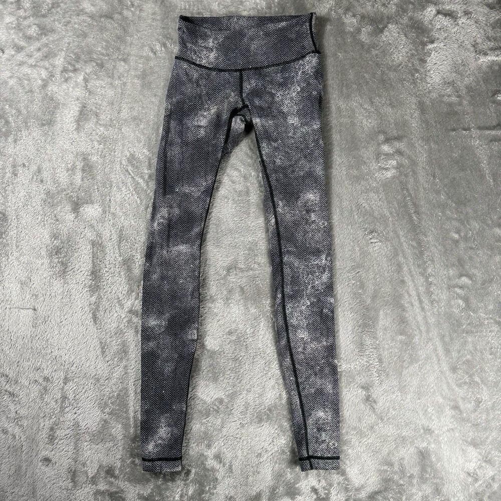 Lululemon Leggings Womens 4 Wunder Under High Rise Tight Luxtreme White Black